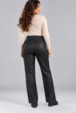 LEGGINS DONNA YSABEL MORA CON PELO EFFETTO ECOPELLE ART.70916