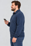 MAGLIONE UOMO SPORTING MARE TAGLIE OVER MEZZA ZIP LANA ART. 2600/30ZOS