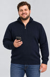 MAGLIONE UOMO SPORTING MARE TAGLIE OVER MEZZA ZIP LANA ART. 2600/30ZOS