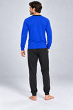 PIGIAMA UOMO INTER SERAFINO POLSINI CALDO COTONE ART. T10 1225
