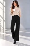 PANTALONI DONNA GRIFFAY PALAZZO ZIP E BOTTONE ART.DGF7450