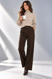 PANTALONI DONNA GRIFFAY PALAZZO ZIP E BOTTONE ART.DGF7450