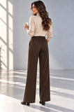 PANTALONI DONNA GRIFFAY PALAZZO ZIP E BOTTONE ART.DGF7450