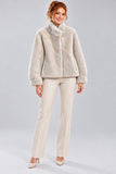 GIACCONE DONNA VIRGINIABLU ECOPELLICCIA TASCHE ART. MAEVA-59C