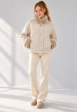 GIACCONE DONNA VIRGINIABLU ECOMONTONE TASCHE ART. PEANUT-71C