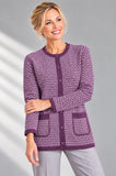 MAGLIONE DONNA COREANA BOTTONI FANTASIA ANNALISA BINETTI TASCHE ART 2658