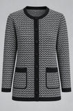 MAGLIONE DONNA COREANA BOTTONI FANTASIA ANNALISA BINETTI TASCHE ART 2658