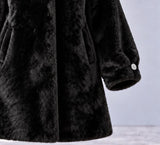 CAPPOTTO DONNA VIRGINIABLU TAGLIE OVER ECOPELLICCIA CAPPUCCIO TASCHE ART. CONF-SMILE-13M