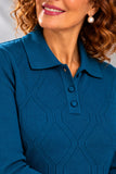 POLO ANNALISA BINETTI LAVORATA MANICA LUNGA MISTO LANA ART 26661P