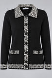 MAGLIONE APERTO BOTTONI MISTO LANA  COLLO FINTE TASCHE ART 2663