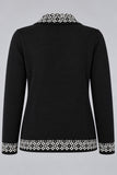 MAGLIONE APERTO BOTTONI MISTO LANA  COLLO FINTE TASCHE ART 2663