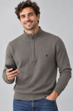 MAGLIONE UOMO COVERI LUPETTO MEZZA ZIP VISCOSA LOGO ART. TR1722