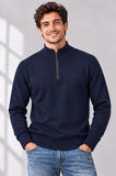 MAGLIONE UOMO COVERI LUPETTO MEZZA ZIP VISCOSA ART. TR5291