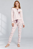 PIGIAMA DONNA ENRICO COVERI SERAFINO INTERLOK COTONE ART. EP6307