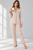 PIGIAMA DONNA ENRICO COVERI APERTO TASCHINO INTERLOK COTONE ART. EP6302