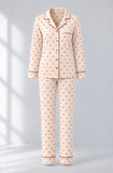 PIGIAMA DONNA ENRICO COVERI APERTO TASCHINO INTERLOK COTONE ART. EP6302