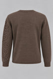 MAGLIONE DONNA B NEW GIROCOLLO DECORAZIONE IN RILIEVO ART.ART813