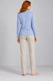PIGIAMA DONNA ENRICO COVERI APERTO INTERLOK COTONE ART. EP6297