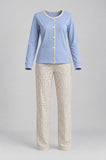 PIGIAMA DONNA ENRICO COVERI APERTO INTERLOK COTONE ART. EP6297