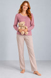 PIGIAMA DONNA ENRICO COVERI APERTO INTERLOK COTONE ART. EP6297