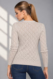 CARDIGAN DONNA VALERIE LANA MERINO GIROCOLLO ART.IDW1318
