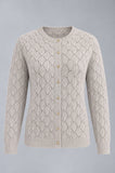 CARDIGAN DONNA VALERIE LANA MERINO GIROCOLLO ART.IDW1318