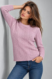 MAGLIONE DONNA VALERIE GIROCOLLO TRAFORATO LAVORATO ART.IDW1286