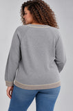 MAGLIONE DONNA GAIA B OVER GIROCOLLO LUREX ART.401