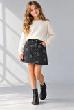 GONNA RAGAZZINA LOSAN IN DENIM CON STELLE BRILLANTINI ART.L26WGO801