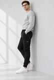 PANTALONE TUTA UOMO LOSAN FELPATO CALDO ZIPTASCHE ART,L26WH0922