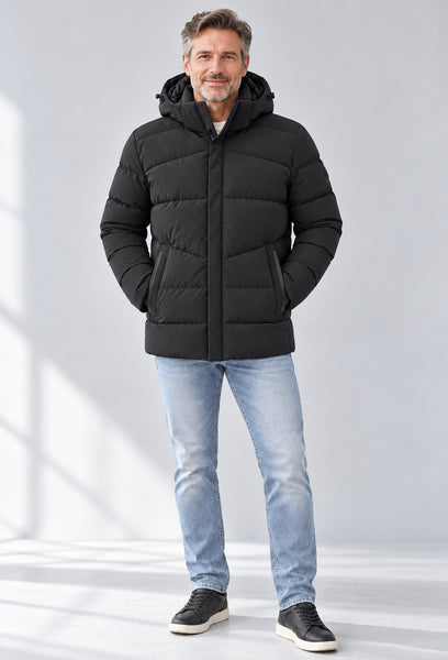 GIUBBINO UOMO SEA BARRIER ZIP TASCHE CAPPUCCIO POLSINI ANTIVENTO ANTIPIOGGIA ART.IMPERIA