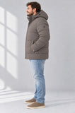GIUBBINO UOMO CONFORMATO ZIP BOTTONI TASCHE CAPPUCCIO IDROREPELLENTE TRASPIRANTE ANTIVENTO MARCA SEA BARRIER ART. CONF-IMPERIA-21C
