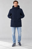 GIACCONE UOMO NAVIGARE IMPERMEABILIZZATO CAPPUCCIO TASCHE ZIP ART, NJ0311