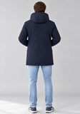 GIACCONE UOMO NAVIGARE IMPERMEABILIZZATO CAPPUCCIO TASCHE ZIP ART, NJ0311