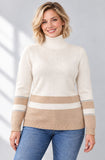 MAGLIONE DONNA GAIA B LUPETTO RIGHE STRASS ART. 312
