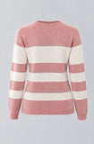 MAGLIONE DONNA GAIA B GIROCOLLO RIGATO STRASS ART. 311