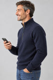 MAGLIONE UOMO GRANCHIO MEZZA ZIP VISCOSA ART. GRT1059