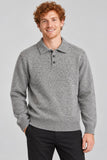 MAGLIONE UOMO ENRICO COVERI MELANGE POLO BOTTONI ART. EC466