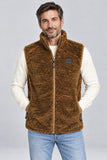 GILET UOMO BASILE SHERPA MORBIDO FULL ZIP CALDO ART. BE0386