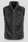 GILET UOMO BASILE SHERPA MORBIDO FULL ZIP CALDO ART. BE0386
