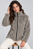 GIACCA DONNA BASILE SHERPA FULL ZIP CALDO MORBIDO ART. BEW278
