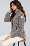 GIACCA DONNA BASILE SHERPA FULL ZIP CALDO MORBIDO ART. BEW278