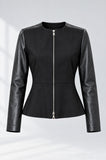 GIUBBINO DONNA CANNELLA FULL ZIP DETTAGLI EFFETTO PELLE ART. GIAC1DD67 09
