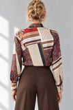 CAMICIA DONNA CANNELLA FANTASIA BOTTONI DEAR DRESS