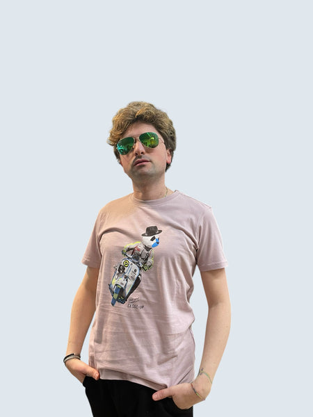 T-SHIRT UOMO COTONE MANICA CORTA STAMPA CLOSE-UP ART. CLT278