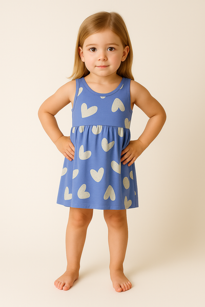ABITO BAMBINA FANTASIA COTONE SMANICATO ESTIVO  LOSAN ART. ABITO BAMBINA LOSAN ART. LKGAP0501-25018
