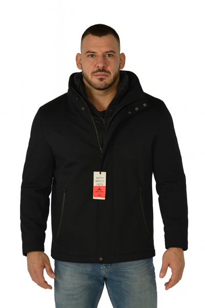 GIACCONE UOMO RAGAZZO DAVANTINO TASCHE ZIP BOTTONI MARCA NEW CANADIAN ART. 7118-32431N