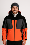 GIACCA SCI UOMO ZIP CAPPUCCIO IMPERMEABILE TRASPIRANTE IDROREPELLENTE ANTIVENTO MARCA BRUGI ART. AG4DT48D