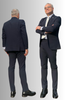 ABITO UOMO TWO-BI DROP 6 GIACCA  DUE BOTTONI SPACCHI IMPUNTURE PANTALONE ART. A136
