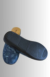 CIABATTA INBLU TESSUTO CON STAMPA FASCIA ELASTIZIZZATA ANATOMICO SUOLA GOMMA LEGGERA ART CF000049